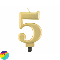 Svečka zlata št. 5